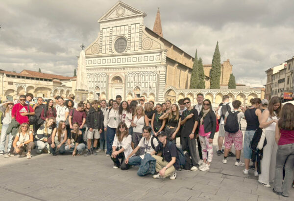 Groupes français et italien à Florence