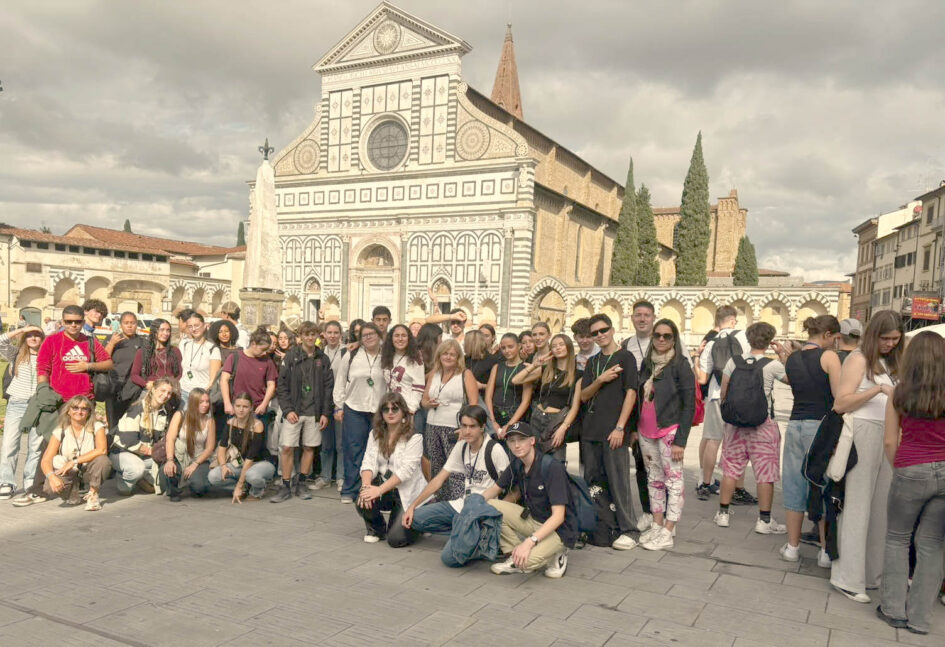 Groupes français et italien à Florence